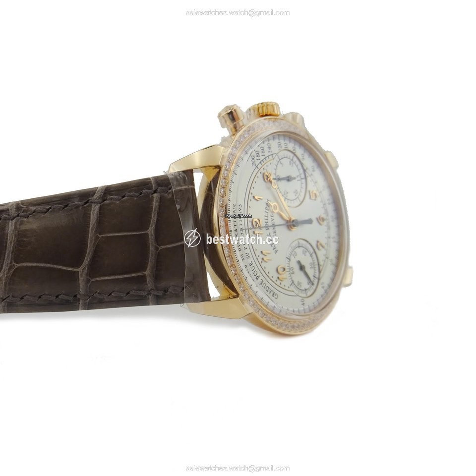 IMG_9085 Patek Philippe Chronograph Womens watch Manual winding Rose gold 7150 250R-001 Replica 2