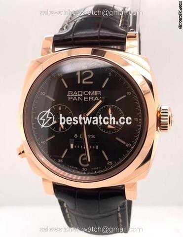 Panerai Special Editions Mens watch Unisex Manual winding Rose gold PAM00502 Replica 2