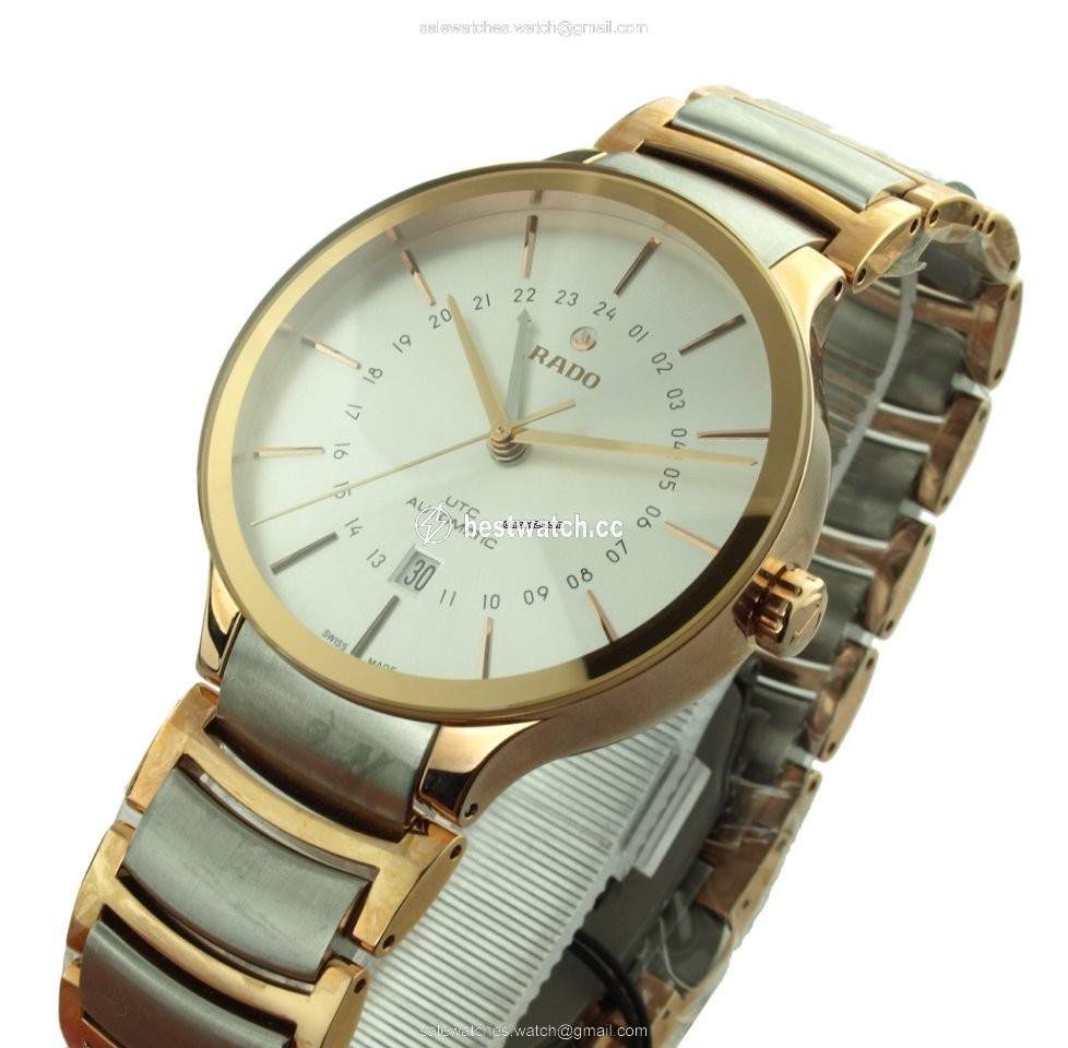 IMG_9085 Rado Centrix Mens watch Unisex Automatic Gold Steel R30162013 Replica 2