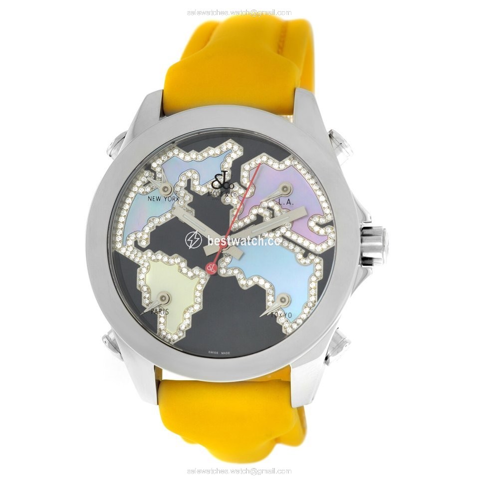 IMG_9085 Jacob & Co. Five Time Zone Mens watch Unisex Quartz Steel JC-M122 Replica 2