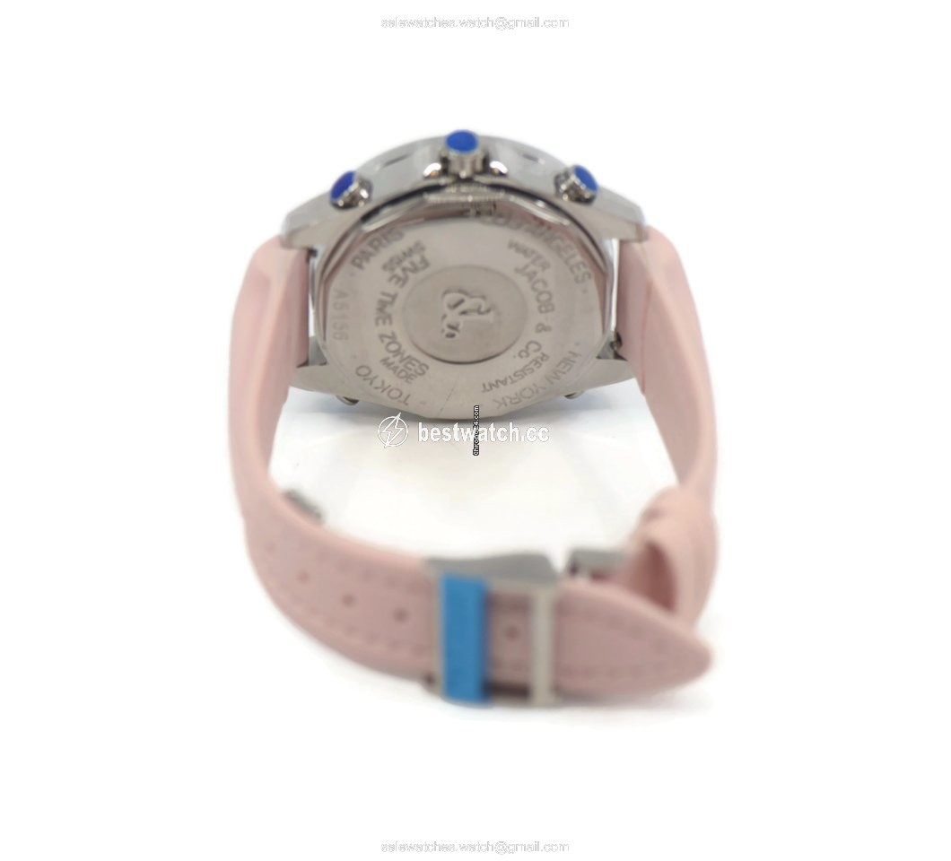 Jacob & Co. Five Time Zone Mens watch Unisex Quartz Steel JCM-75DA Replica 2