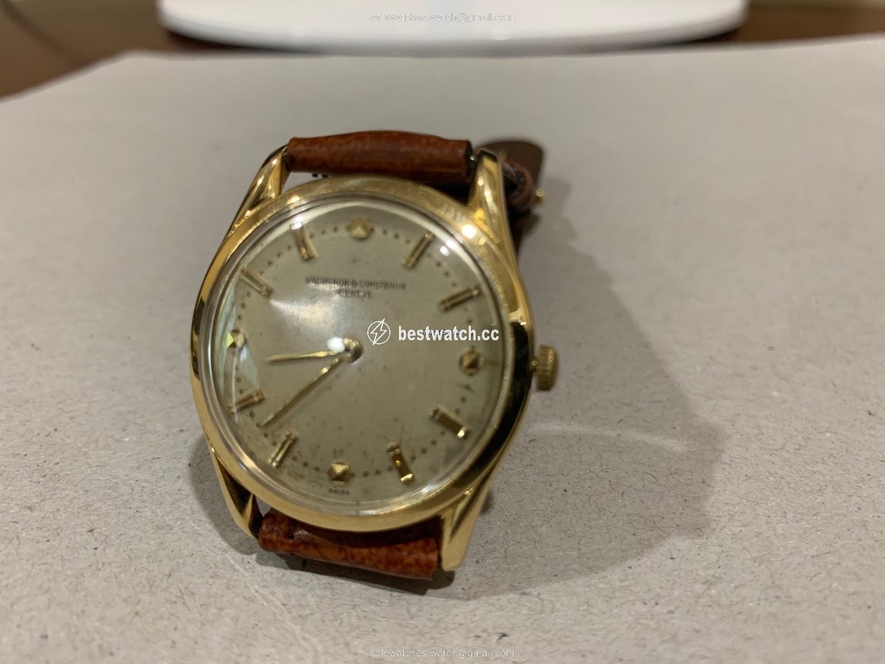 IMG_9085 Vacheron Constantin Patrimony Mens watch Unisex Manual winding Yellow gold 6136 Replica 2