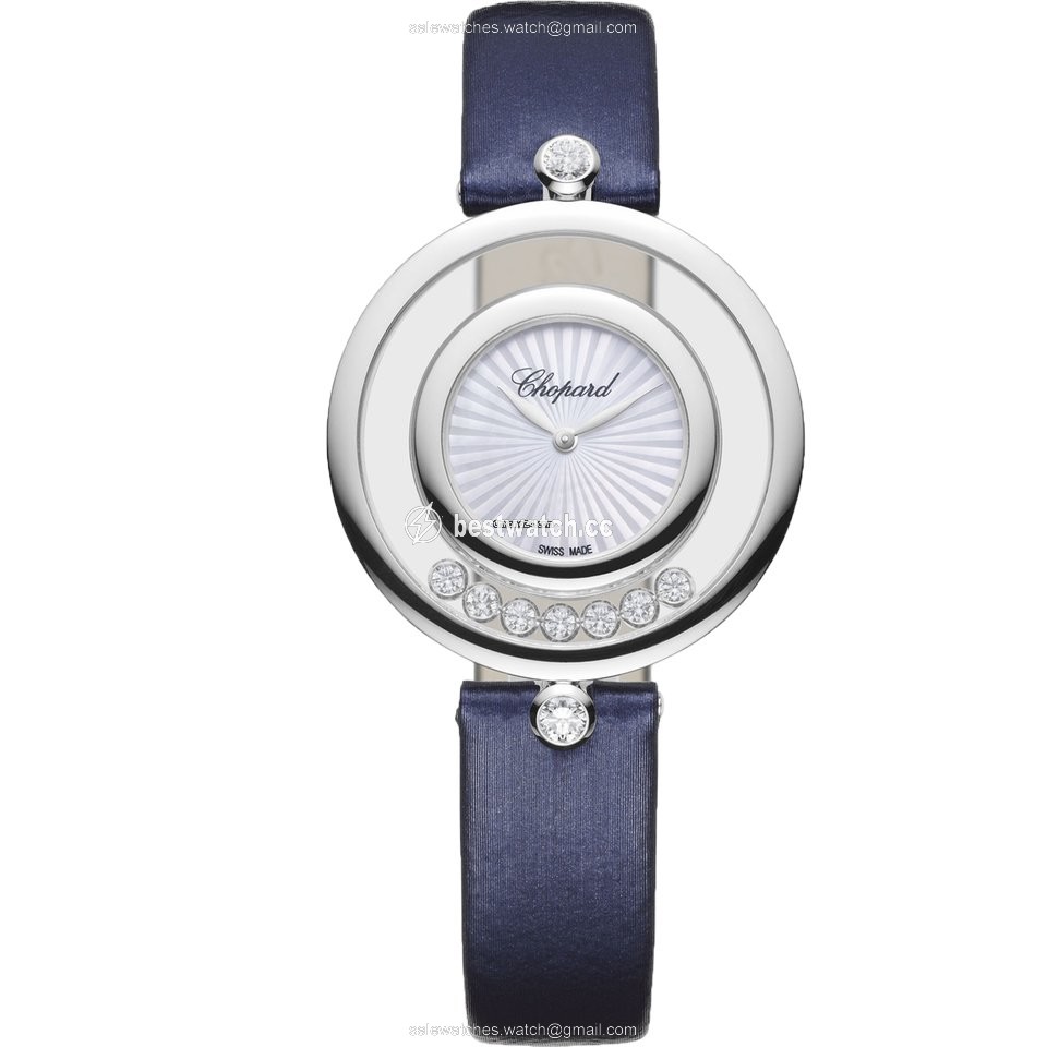 Chopard Happy Diamonds Womens watch Quartz White gold 209426-1001 Replica 2
