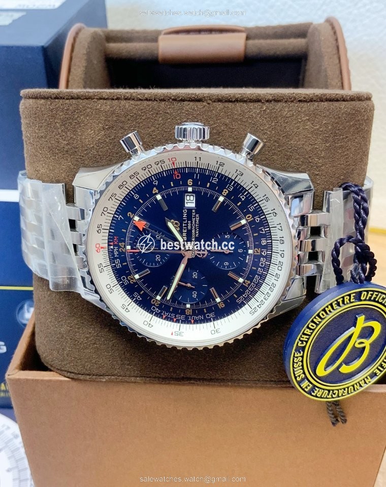 IMG_9085 Breitling Navitimer GMT Mens watch Unisex Automatic Steel A24322121C2A1 Replica 2