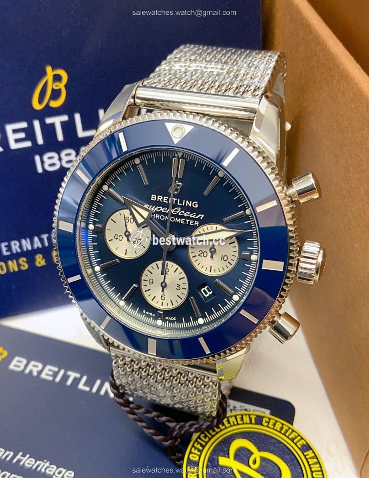 IMG_9085 Breitling Superocean Heritage Chronograph Mens watch Unisex Automatic Steel AB0162161C1A1 Replica 2