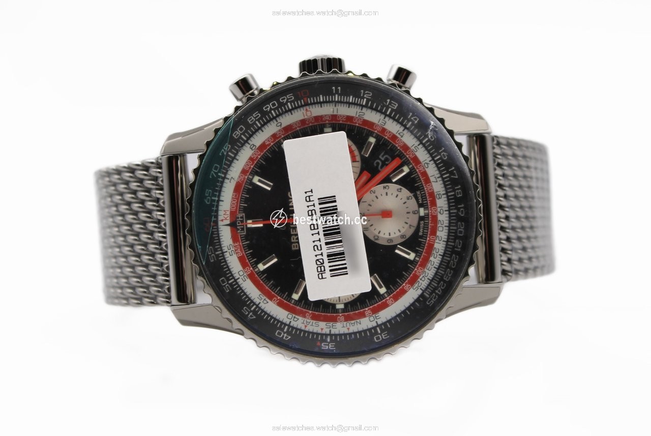 IMG_9085 Breitling Navitimer 1 B01 Chronograph 43 Mens watch Unisex Automatic Steel AB01211B1B1A1 Replica 2