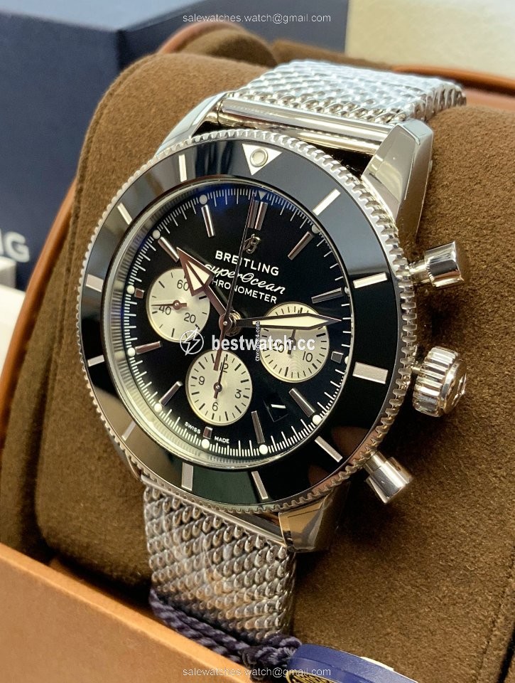 IMG_9085 Breitling Superocean Heritage Chronograph Mens watch Unisex Automatic Steel AB0162121B1A1 Replica 2