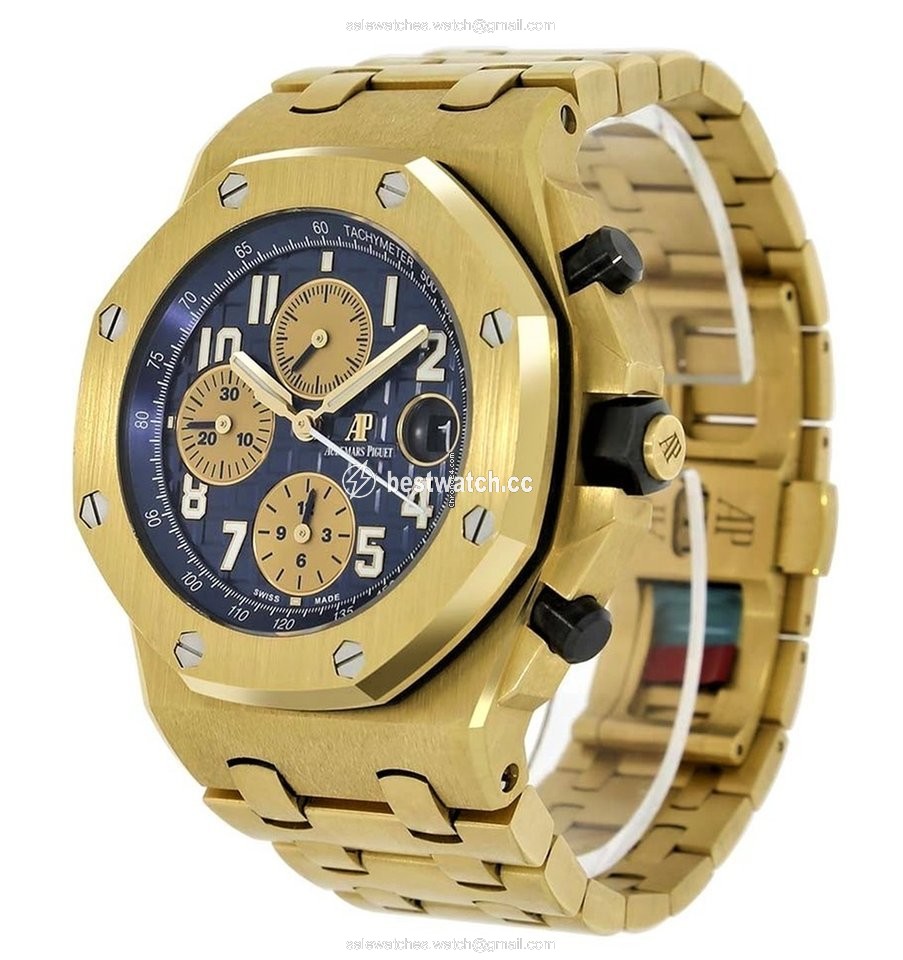 Audemars Piguet Royal Oak Offshore Chronograph Mens watch Unisex Automatic Yellow gold 26470BA.OO.1000BA.01 Replica 2