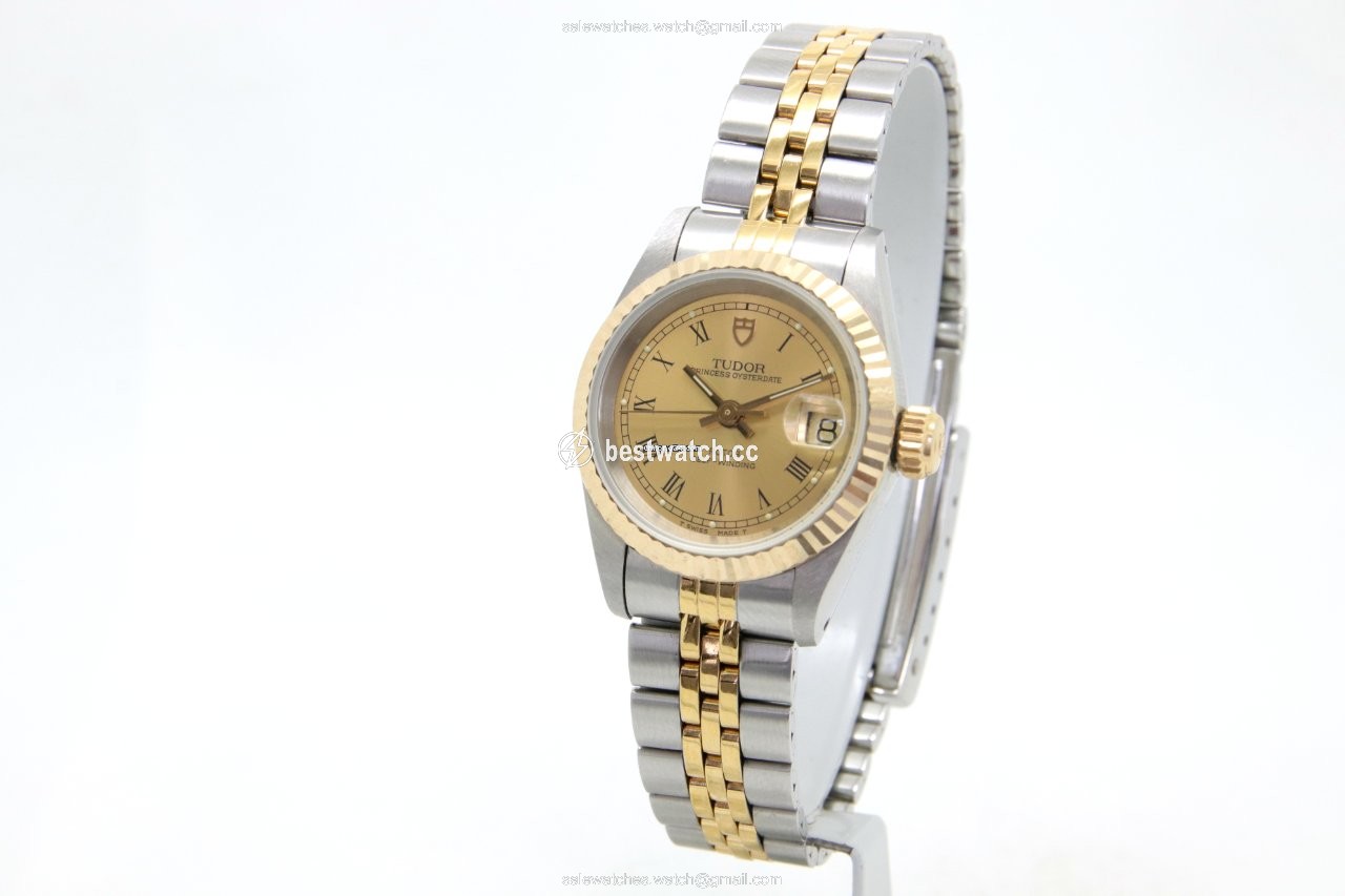 Tudor Prince Oysterdate Womens watch Automatic Gold Steel 92413 Replica 2