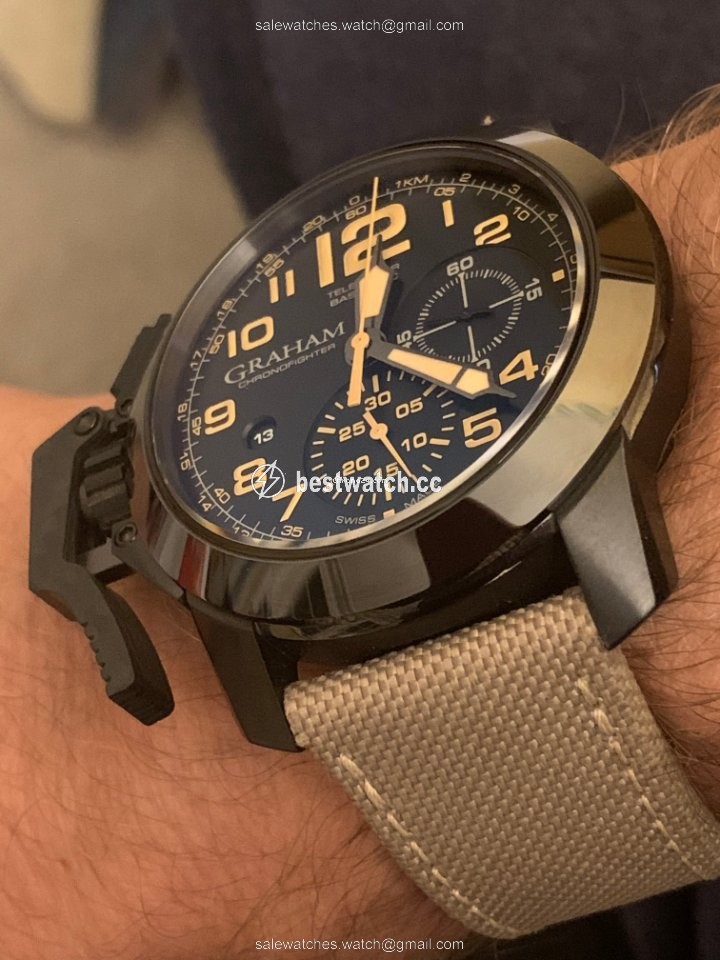 Graham Chronofighter Oversize Mens watch Unisex Automatic Steel 2CCAU.B02A.T13N Replica 2