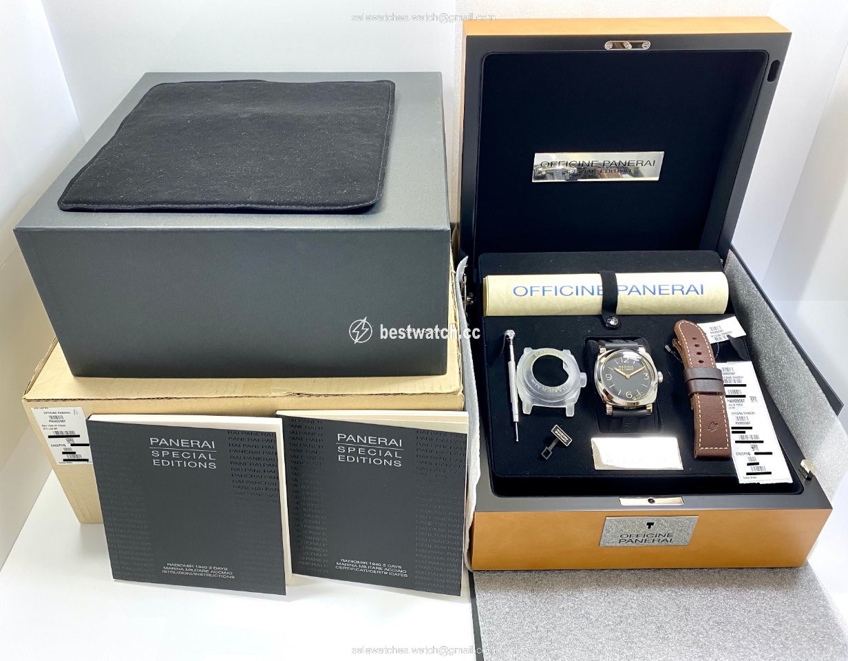 IMG_9085 Panerai Special Editions Mens watch Unisex Manual winding Steel PAM 00587 Replica 2