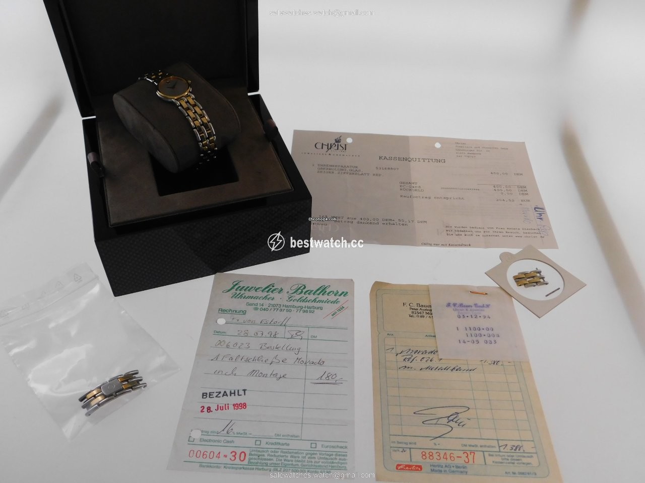 IMG_9085 Movado Museum Womens watch Quartz Gold Steel 81-25-825 Replica 2