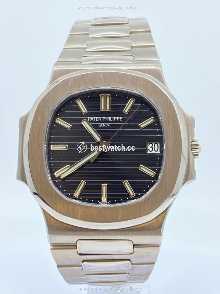 Patek Philippe Nautilus Mens watch Unisex Automatic White gold 3711 1G-001 Replica 2