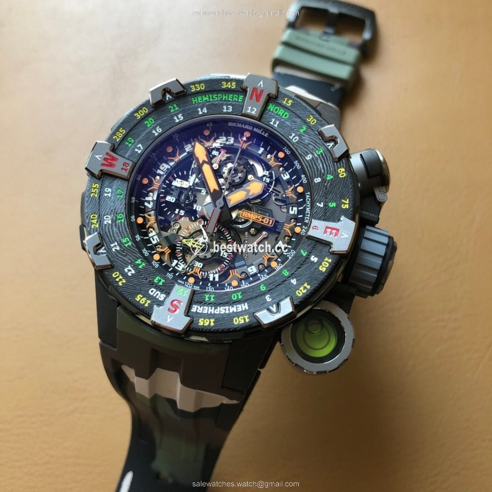 Richard Mille Mens watch Unisex Manual winding Titanium RM 25-01 Replica 2