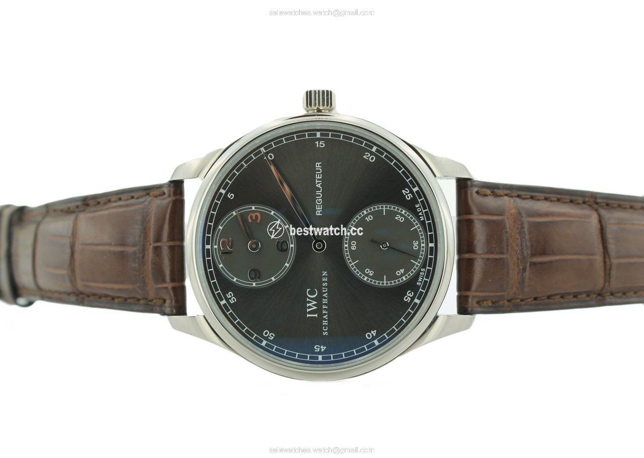 IMG_9085 IWC Portuguese Mens watch Unisex Manual winding White gold IW544404 Replica 2