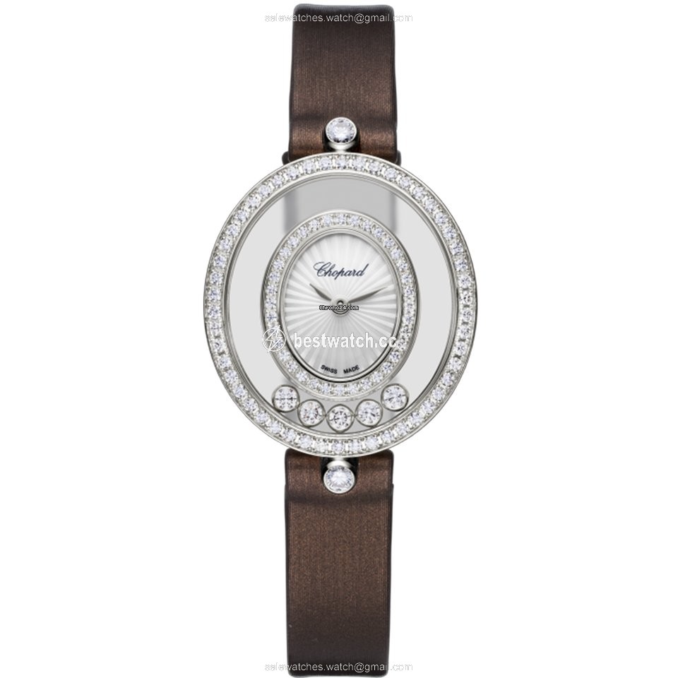 Chopard Happy Diamonds Womens watch Quartz White gold 204292-1301 Replica 2