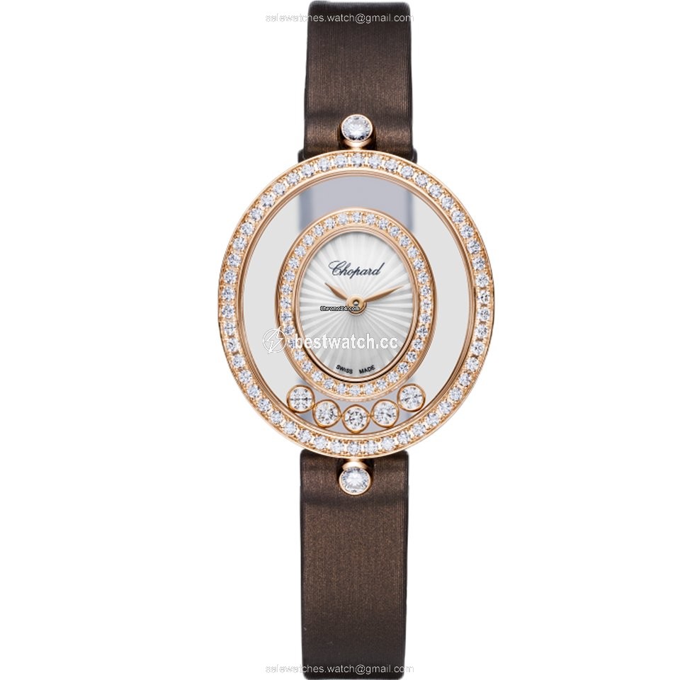 IMG_9085 Chopard Happy Diamonds Womens watch Quartz Rose gold 204292-5301 Replica 2