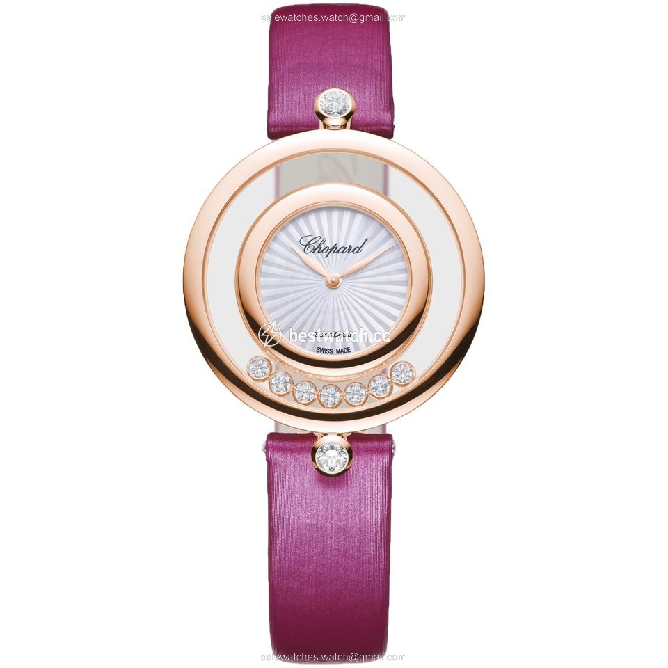 IMG_9085 Chopard Happy Diamonds Womens watch Quartz Rose gold 209426-5001 Replica 2