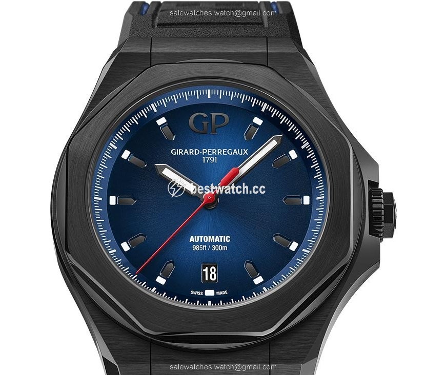IMG_9085 Girard Perregaux Laureato Mens watch Unisex Automatic Titanium 81070-21-491-FH6A Replica 2