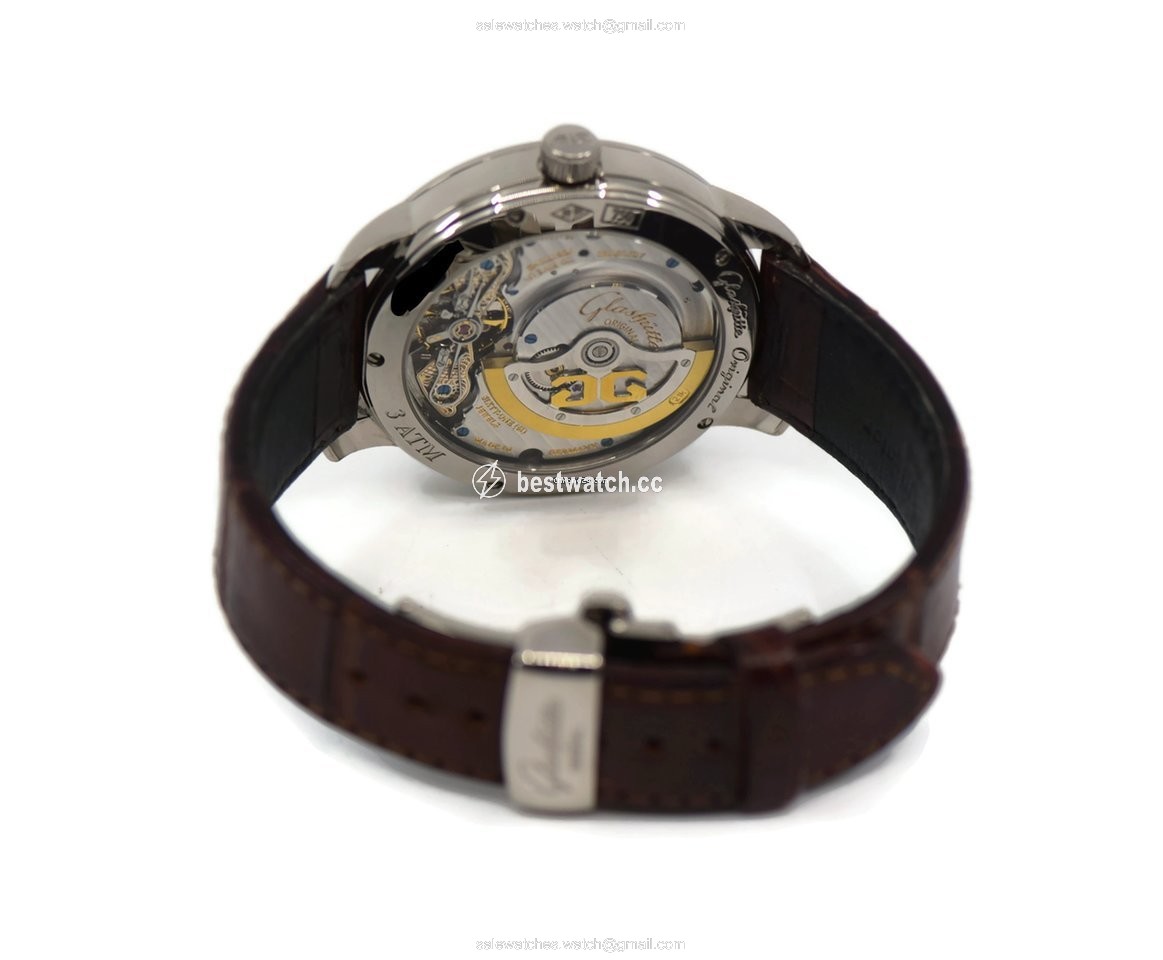 IMG_9085 Glashutte Original PanoMaticReserve XL Mens watch Unisex Automatic White gold 90-03-31-14-05 Replica 2