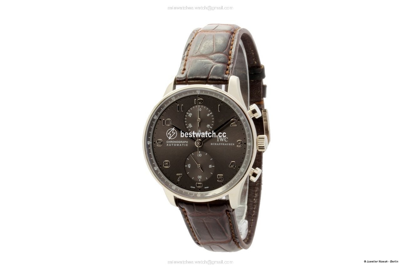 IMG_9085 IWC Portuguese Chronograph Mens watch Unisex Automatic White gold IW371431 Replica 2
