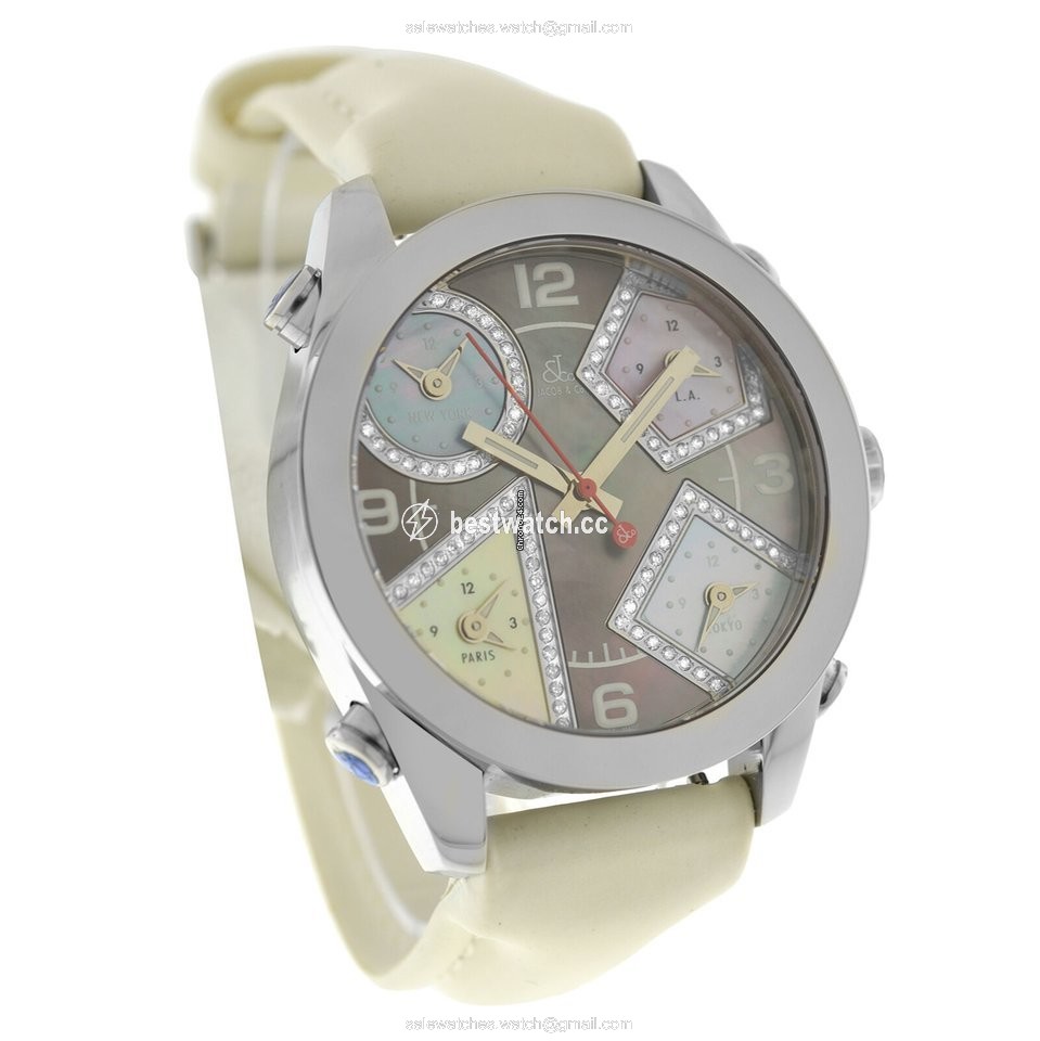 IMG_9085 Jacob & Co. Five Time Zone Mens watch Unisex Quartz Steel JCM-54PDA Replica 2