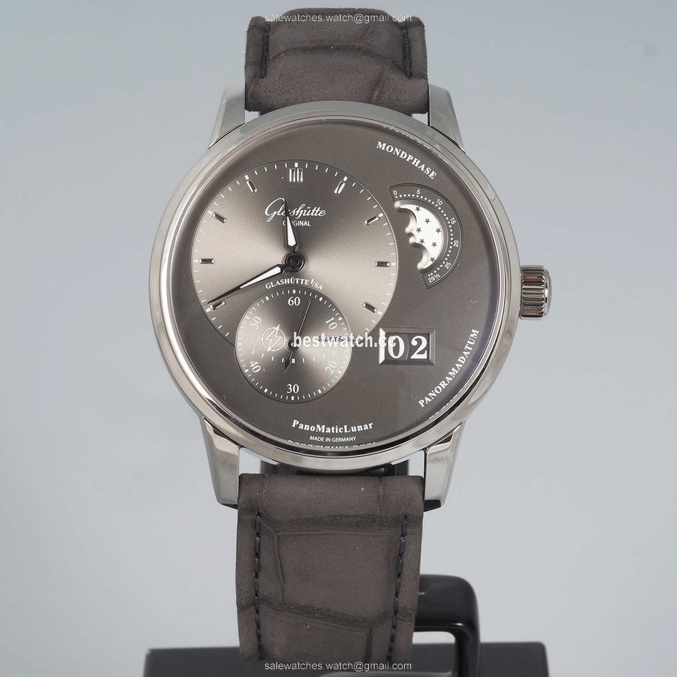 Glashutte Original PanoMaticLunar Mens watch Unisex Automatic Steel 1-90-02-43-32-02 Replica 2