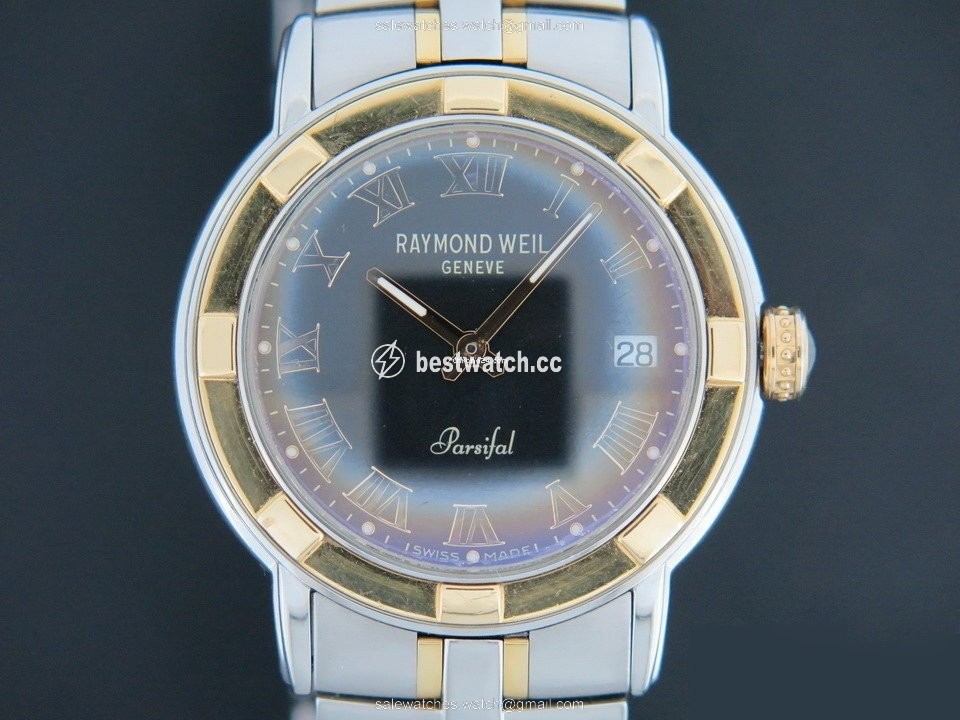 IMG_9085 Raymond Weil Parsifal Mens watch Unisex Quartz Gold Steel 9540 Replica 2
