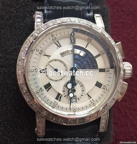 Breguet Marine Mens watch Unisex Automatic White gold 5829BB 8S 9ZU.DD0D Replica 2