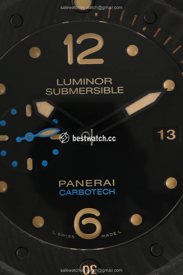 Panerai Luminor Submersible 1950 3 Days Automatic Mens watch Unisex Automatic Titanium PAM 00616 Replica 2