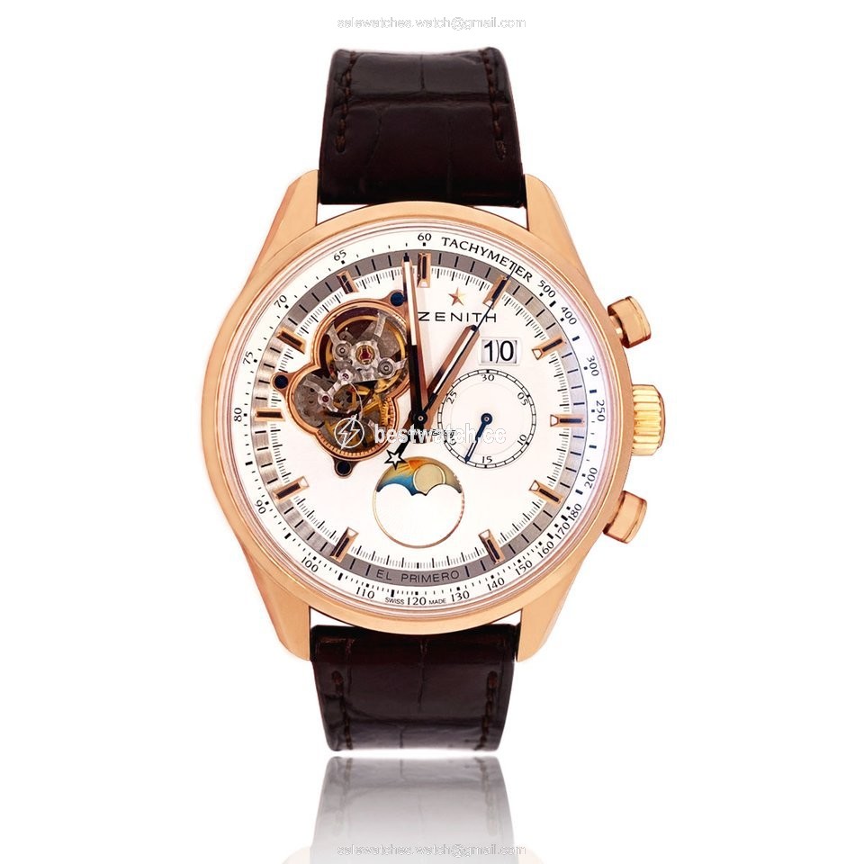 Zenith El Primero Chronomaster Mens watch Unisex Automatic Rose gold 18.2160.4047 01.C713 Replica 2
