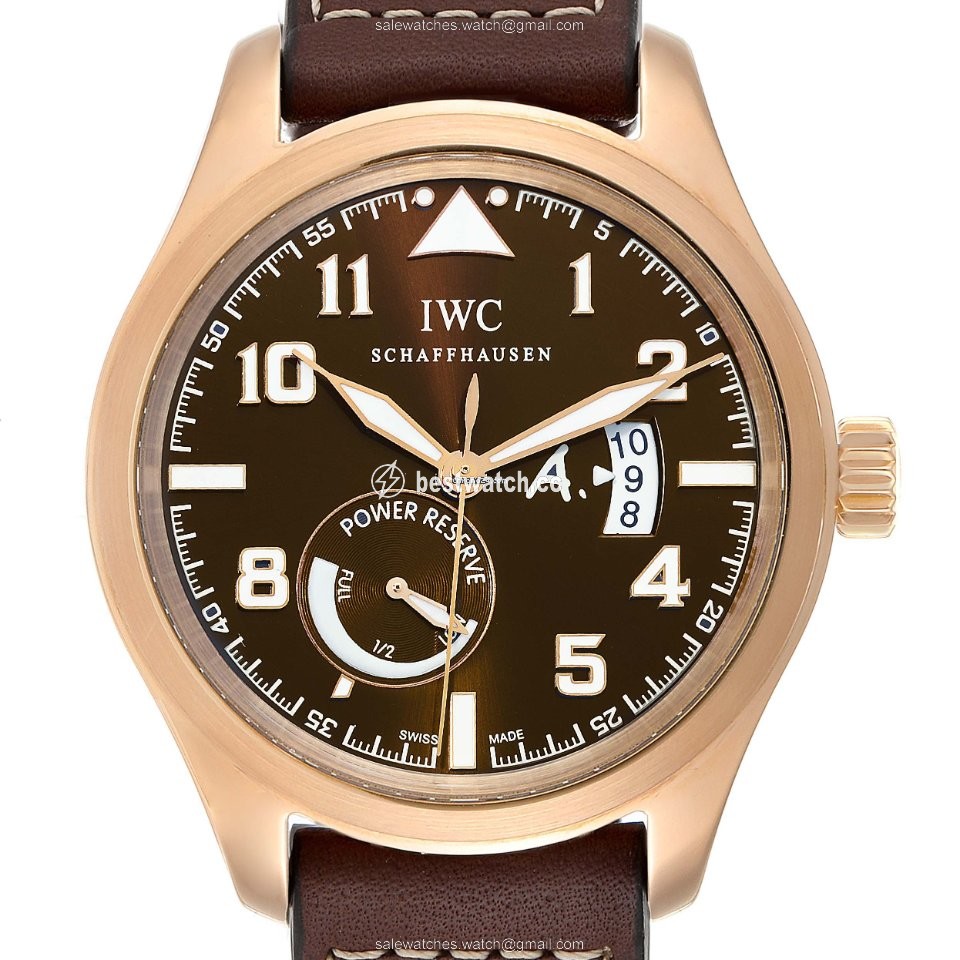 IMG_9085 IWC Pilot Mens watch Unisex Automatic Rose gold IW320103 Replica 2