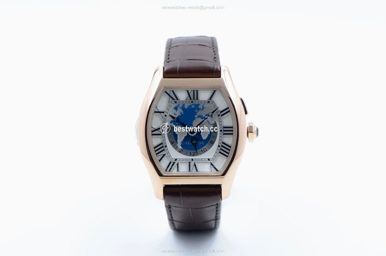 Cartier Tortue Mens watch Unisex Automatic Rose gold W1580049 Replica 2