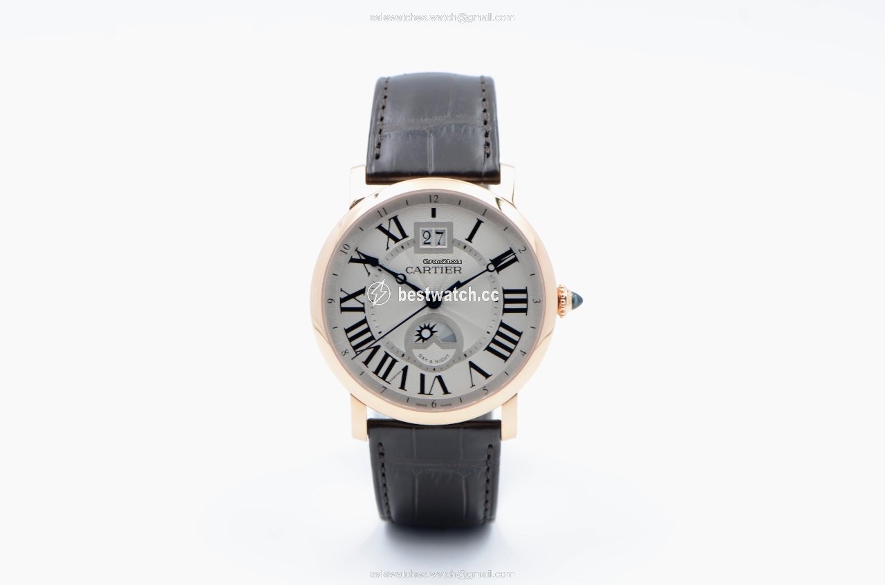 IMG_9085 Cartier Rotonde de Cartier Mens watch Unisex Automatic Rose gold W1556220 Replica 2