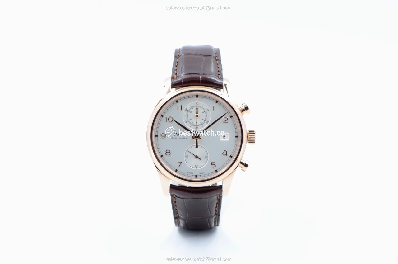 IWC Portuguese Chronograph Mens watch Unisex Automatic Rose gold IW390301 Replica 2