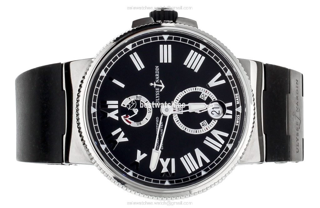 Ulysse Nardin Marine Chronometer Manufacture Mens watch Unisex Automatic Steel 1183-122-42 Replica 2