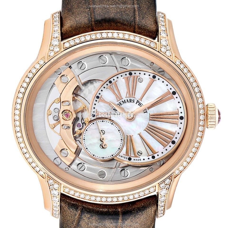 Audemars Piguet Millenary Womens watch Manual winding Rose gold 77247OR.ZZ.1272OR.01 Replica 2