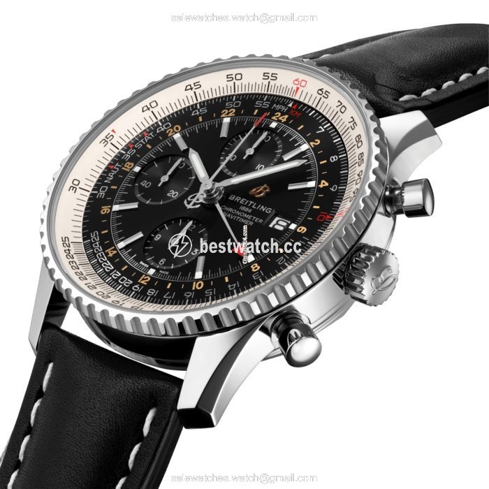 IMG_9085 Breitling Navitimer GMT Mens watch Unisex Automatic Steel A24322121B2X1 Replica 2