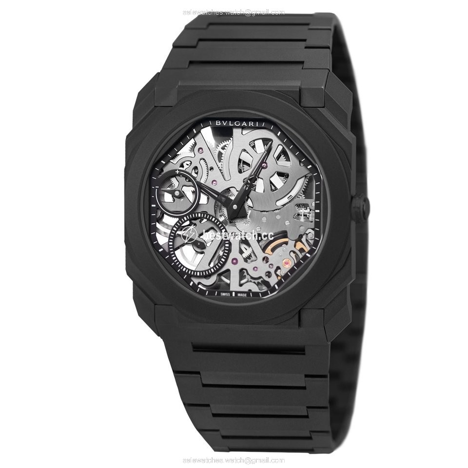 Bulgari Octo Mens watch Unisex Manual winding Ceramic 103126 BGO40CCXTSK Replica 2