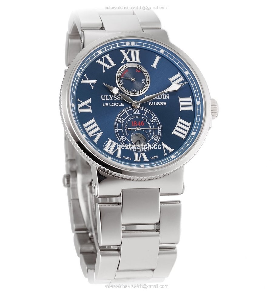 Ulysse Nardin Marine Chronometer 43mm Automatic Steel 263-67-7 43 Replica 2