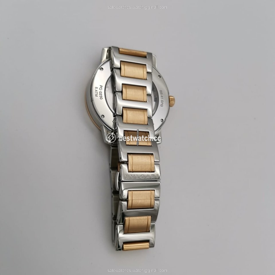 IMG_9085 Bulgari Bulgari Mens watch Unisex Automatic Gold Steel BB41SPG Replica 2