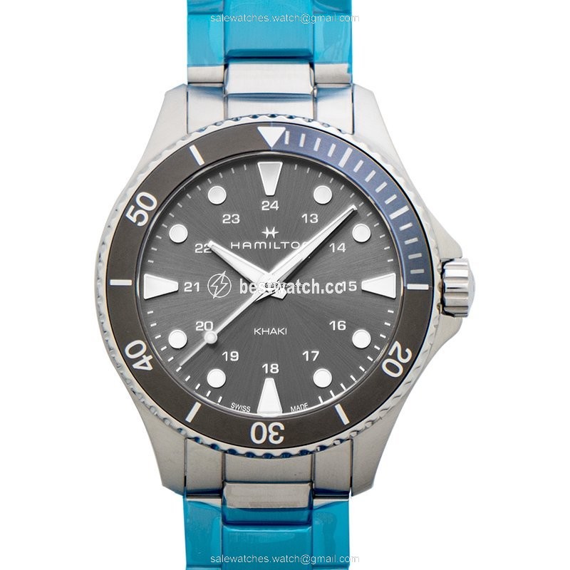 IMG_9085 Hamilton Khaki Navy Mens watch Unisex Quartz Steel H82211181 Replica 2