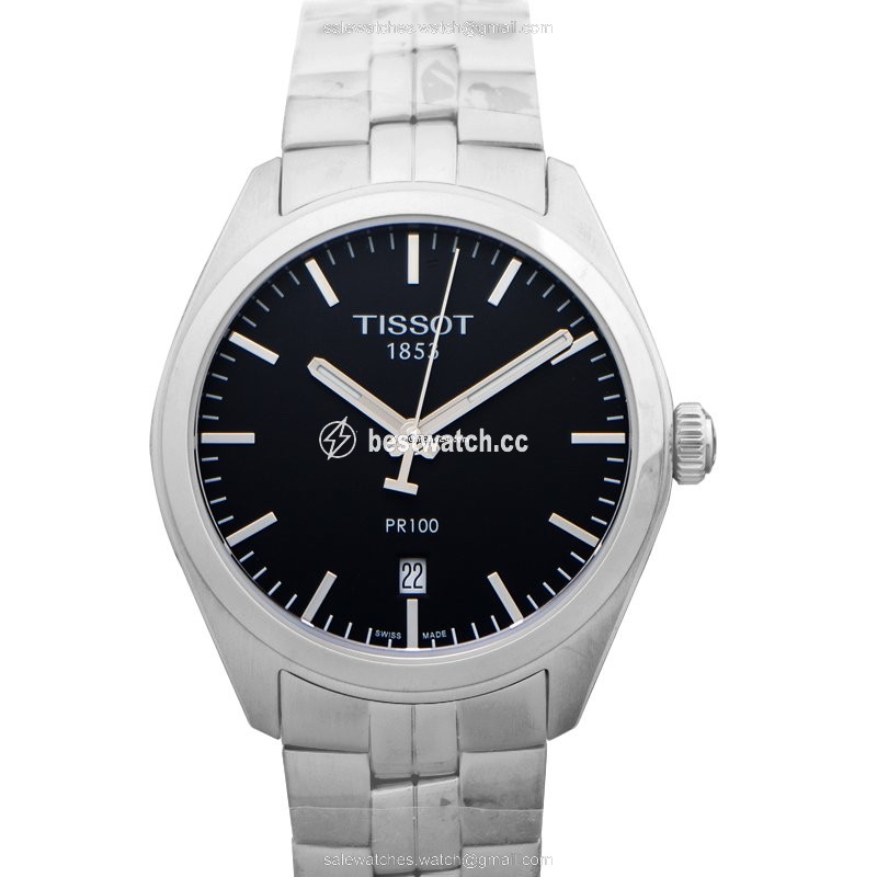 Tissot PR 100 Mens watch Unisex Quartz Steel T101.410.11.051.00 Replica 2