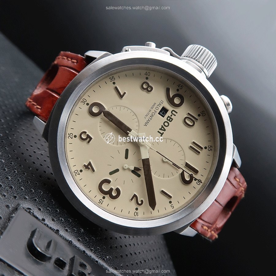 IMG_9085 U-Boat Flightdeck Mens watch Unisex Automatic Steel 6118 Replica 2