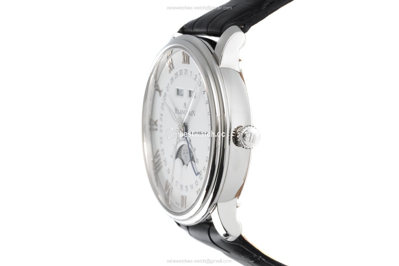 Blancpain Villeret Quantieme Complet Mens watch Unisex Automatic Steel 6654-1127-55B Replica 2