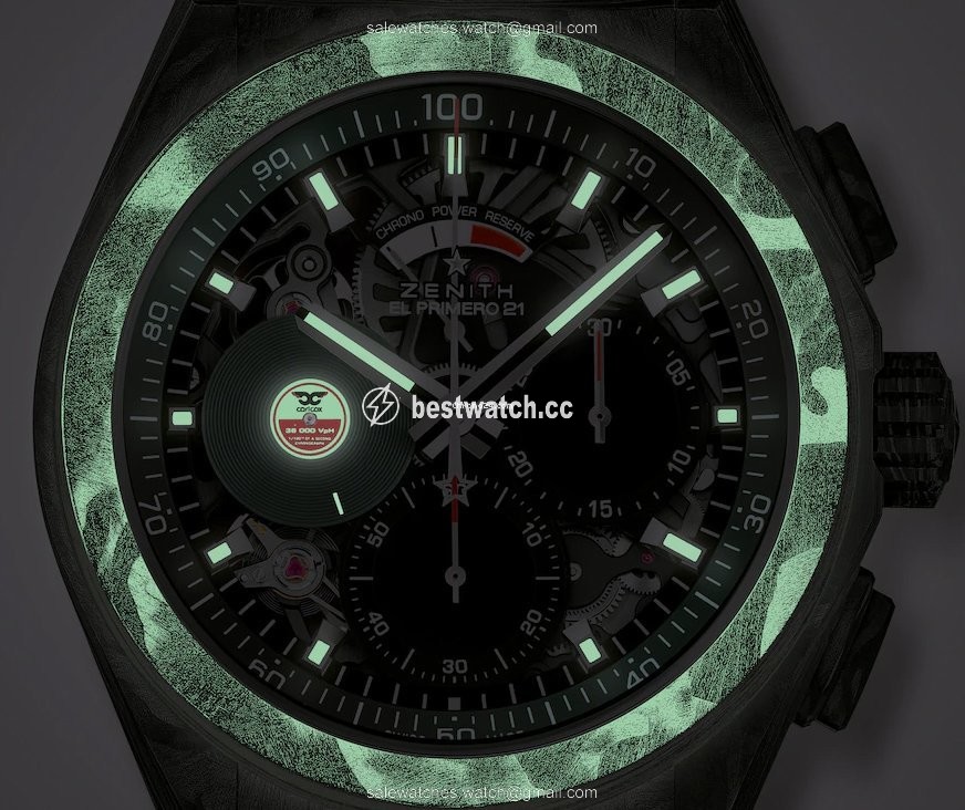 IMG_9085 Zenith Defy El Primero Mens watch Unisex Automatic Carbon 10.9001.9004 99.R941 Replica 2
