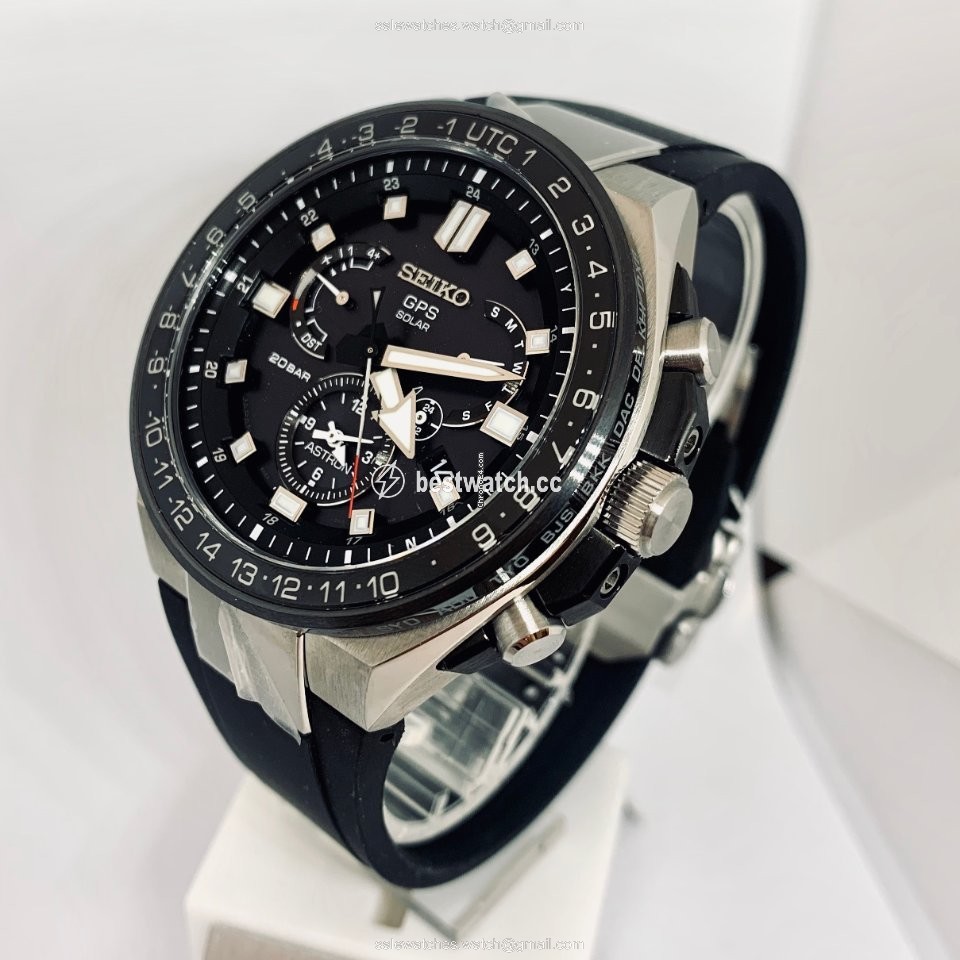 IMG_9085 Seiko Astron GPS Solar Chronograph Mens watch Unisex Quartz Titanium SSE169J1 Replica 2