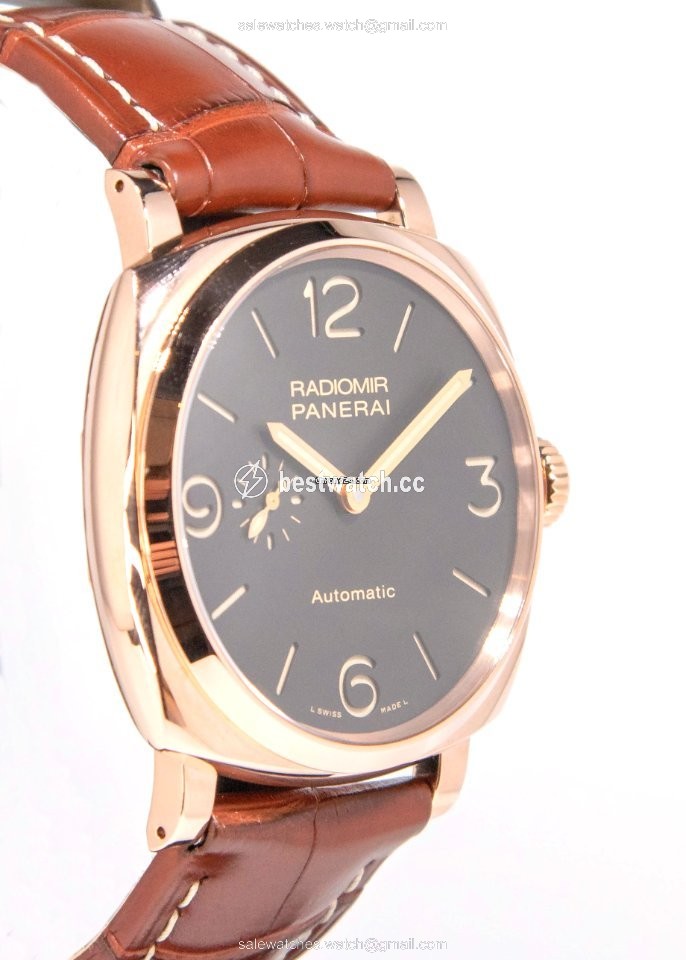 IMG_9085 Panerai Radiomir 1940 3 Days Automatic Mens watch Unisex Automatic Red gold PAM 00573 Replica 2