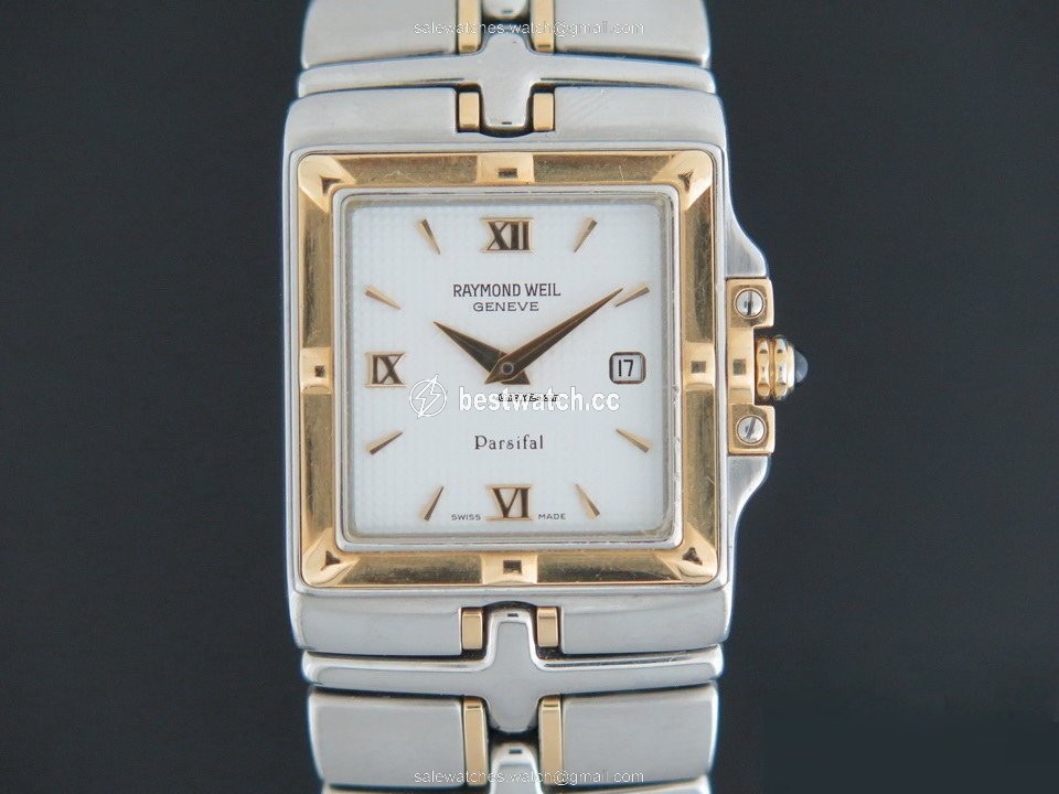IMG_9085 Raymond Weil Parsifal Mens watch Unisex Quartz Gold Steel 9390 Replica 2