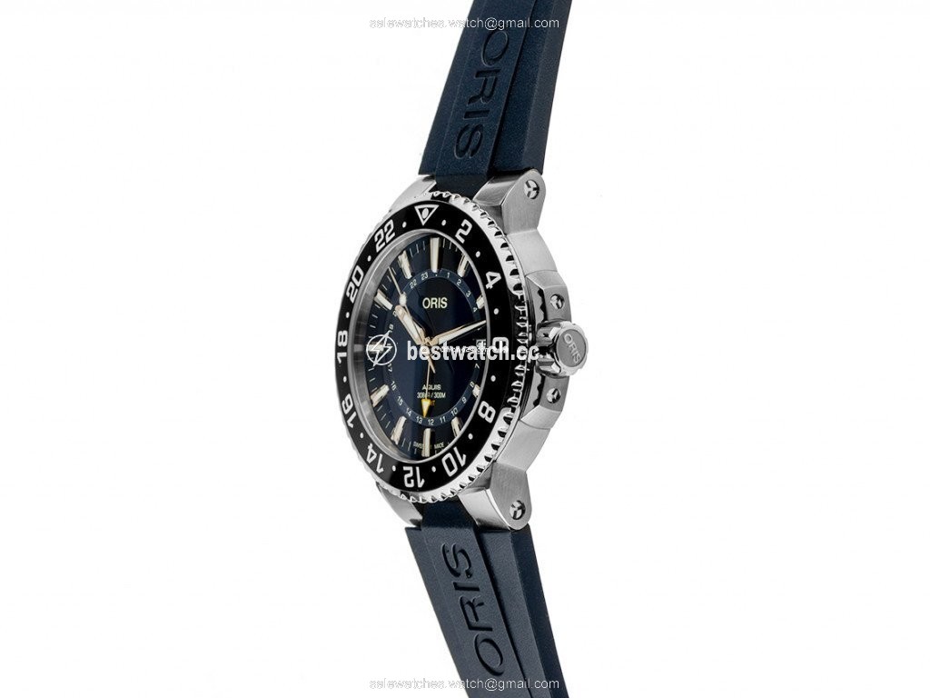 Oris Aquis GMT Date Mens watch Unisex Automatic Steel 01 798 7754 4135 07 4 24 65EB Replica 2